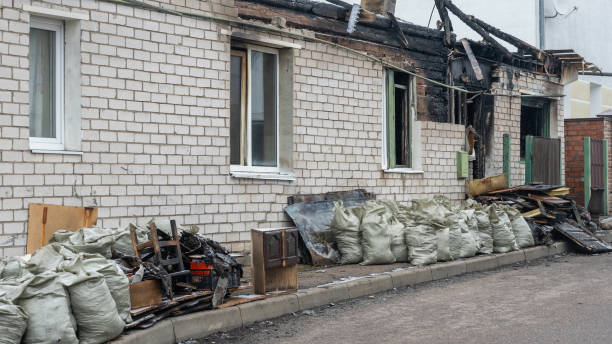Professional Soot Cleanup technician working in Lovettsville, VA